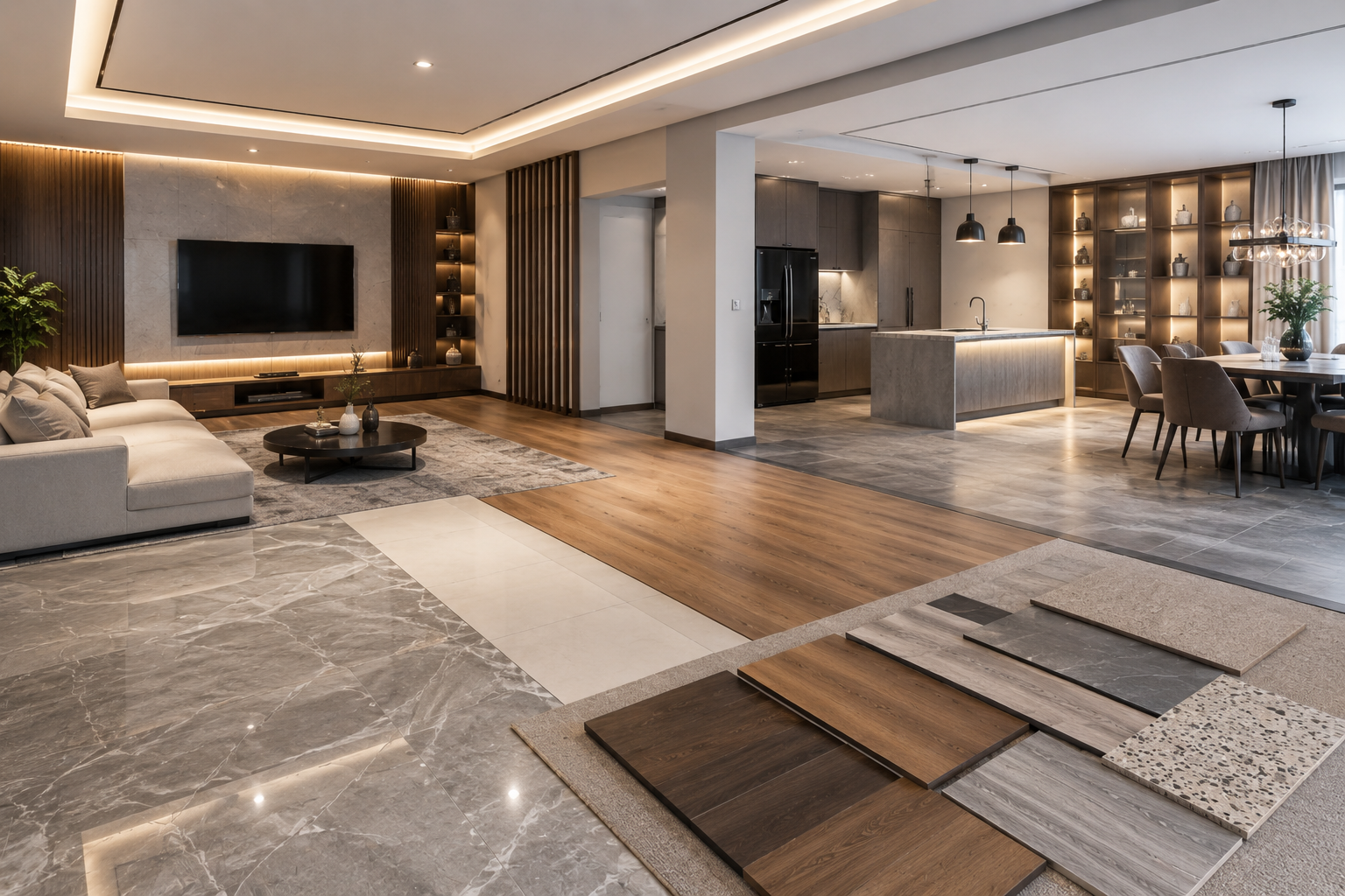 Custom flooring solution installed by NexTech, a trusted renovation contractor Singapore homeowners rely on
